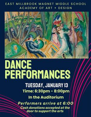 Dance Performance digital flyer